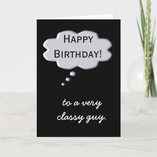 Grattis på födelsedagen Card Classy Guy Kort