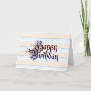 Grattis på födelsedagen Card-Coola Graffiti-text Kort