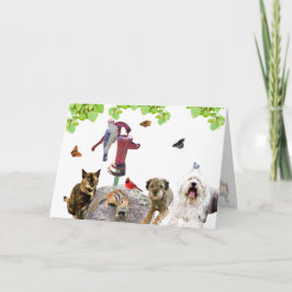 Grattis på födelsedagen Card: hela gänget. Helgkort