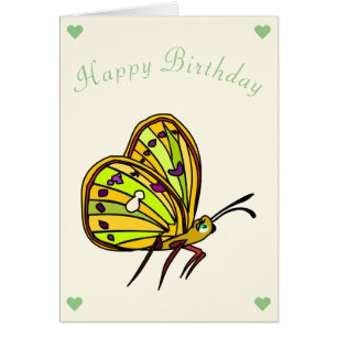 Grattis på födelsedagen Card Little Butterfly Hälsningskort