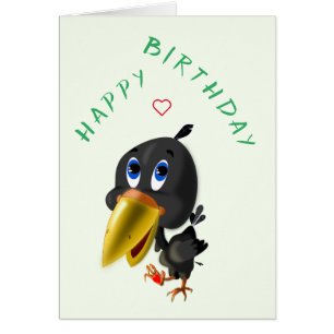 Grattis på födelsedagen Card Love Bird with Heart Hälsningskort