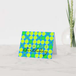 Grattis på födelsedagen Card Tennis Boll Kort
