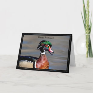 Grattis på födelsedagen Card Wood Anka Kort