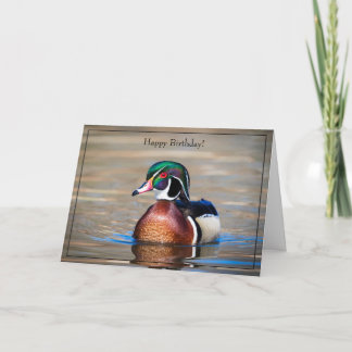 Grattis på födelsedagen Card Wood Anka Kort