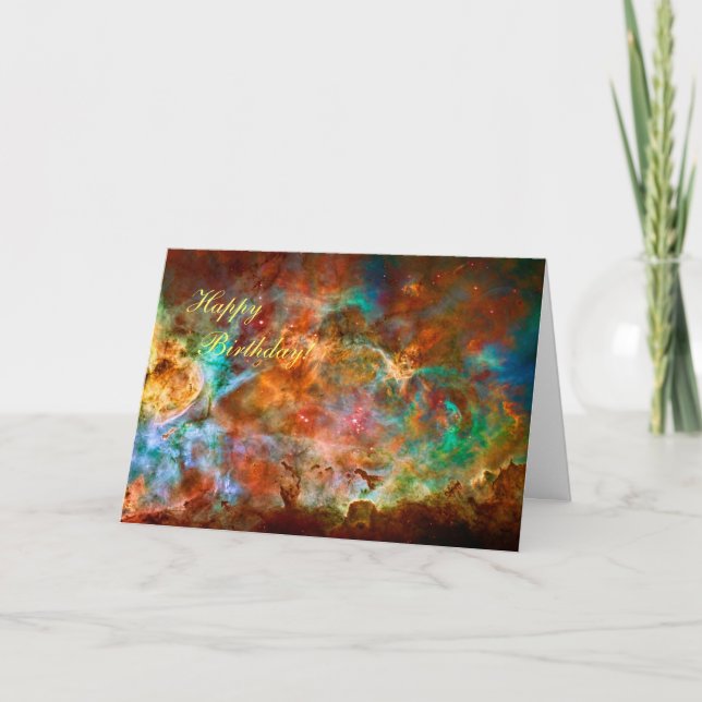 Grattis på födelsedagen - Carina Nebula i Argo Nav Kort (Framsida)