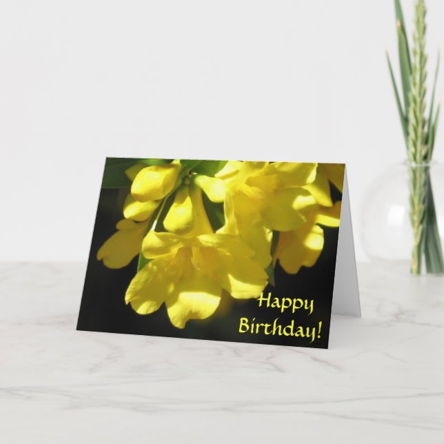 Grattis på födelsedagen! Carolina Jasmine-kort Kort (Framsida)