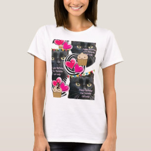 Grattis på födelsedagen Cat Dam T-Shirt
