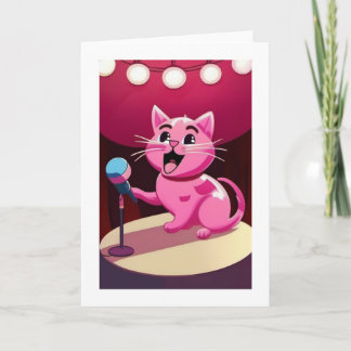 Grattis på födelsedagen Cat Kort