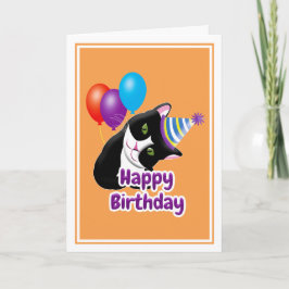 Grattis på födelsedagen Cat Kort
