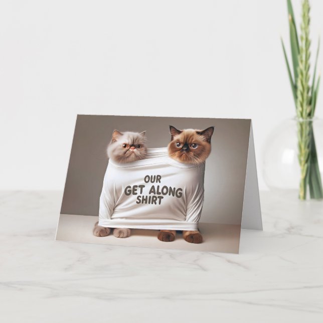 Grattis på födelsedagen Cats for Brother Kort (Framsida)