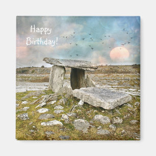 Grattis på födelsedagen Celtic Ruins Magnet
