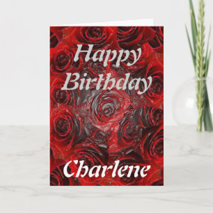 Grattis på födelsedagen Charlene - bränd Ro Kort