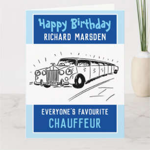 Grattis på födelsedagen Chauffeur eller Driver Kort