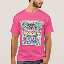 Grattis på födelsedagen Cheerful Cake Delight T Shirt