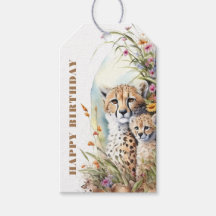 Grattis på födelsedagen Cheetah Baby och Mamma