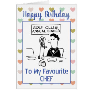 Grattis på födelsedagen Chef Hälsningskort