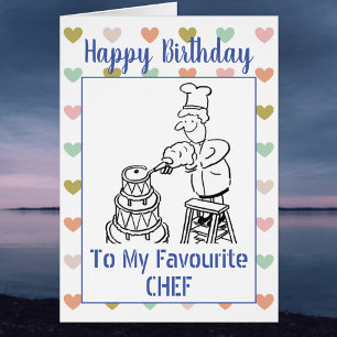 Grattis på födelsedagen Chef Hälsningskort