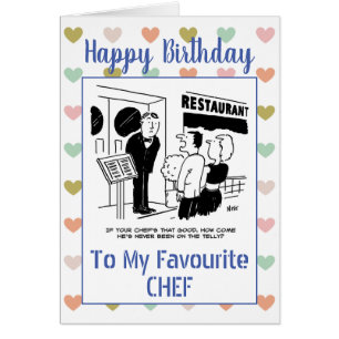 Grattis på födelsedagen Chef Hälsningskort