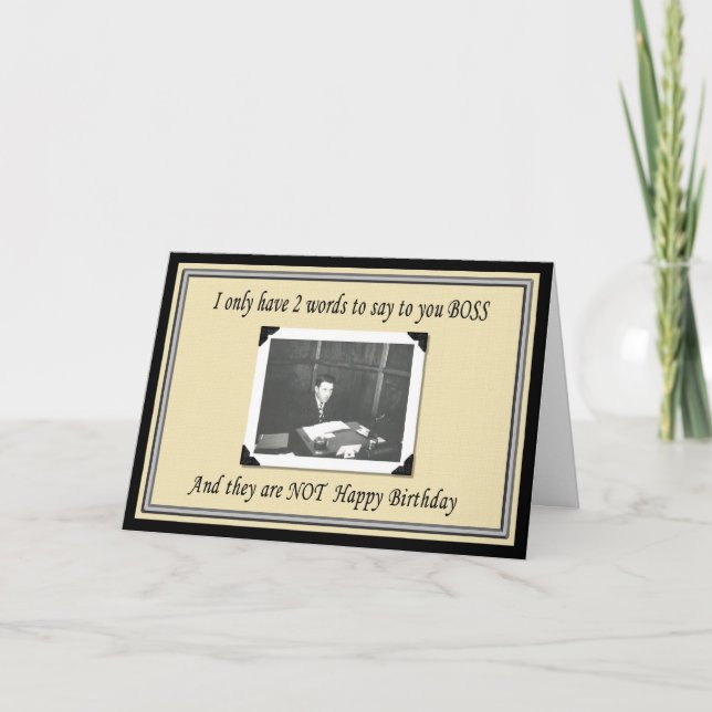 Grattis på födelsedagen Chef Kort (Framsida)