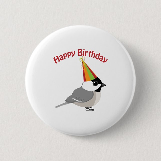 Grattis på födelsedagen Chickadee Knapp (Framsida)
