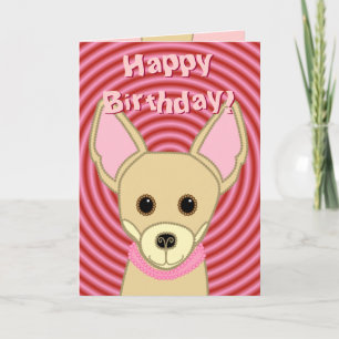 Grattis på födelsedagen Chihuahua Kort