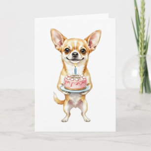 Grattis på födelsedagen Chihuahua-mamma Söt hund s Kort