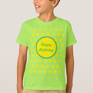 Grattis på födelsedagen Child T-Shirt Neon Grönt &