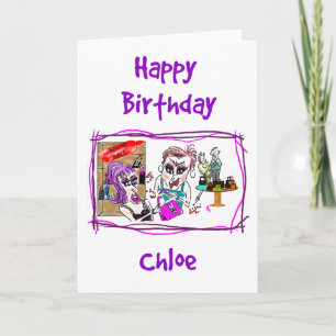 Grattis på födelsedagen - Chloe Kort