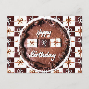 "Grattis på födelsedagen" chokladkummel Vykort