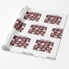 Grattis på födelsedagen Chokladtrufflar Presentpap Presentpapper