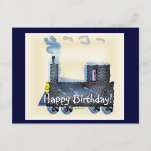 Grattis på födelsedagen Choo Choo Vykort