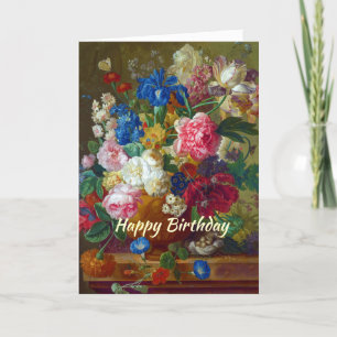 Grattis på födelsedagen Christian Card Flowers Kort