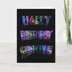 Grattis på födelsedagen Christine Card Kort