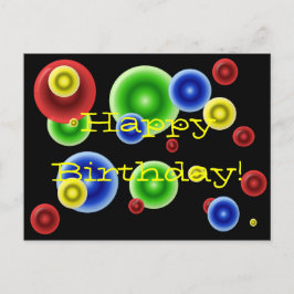 Grattis på födelsedagen Circles Vykort