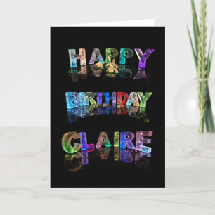 Grattis på födelsedagen Claire Card Kort