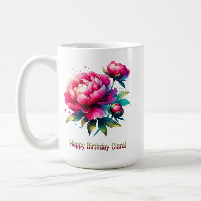 Grattis på födelsedagen Clara Kaffemugg (Vänster)