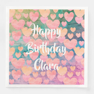 Grattis på födelsedagen #Clara party napkins av DA Pappersservett