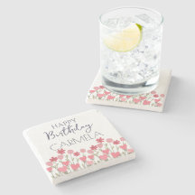 Grattis på födelsedagen Colorful Flowers and Heart