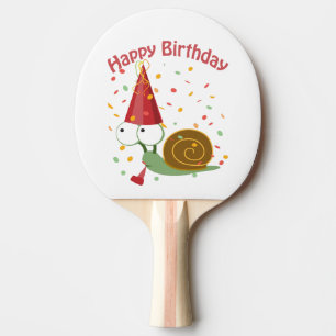 Grattis på födelsedagen! Confetti Snigel Pingisracket