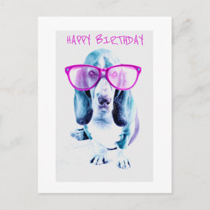 Grattis på födelsedagen Cool Doggy-kort Vykort