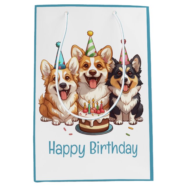 Grattis på födelsedagen Corgi Hundar (Framsidan)