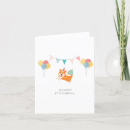 GRATTIS PÅ FÖDELSEDAGEN CORGI-KORT HELGKORT