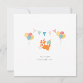 GRATTIS PÅ FÖDELSEDAGEN CORGI-KORT JULKORT