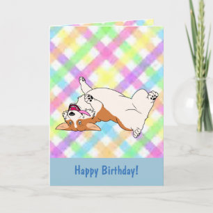 Grattis på födelsedagen, Corgi-Tecknad uppifrån oc Kort
