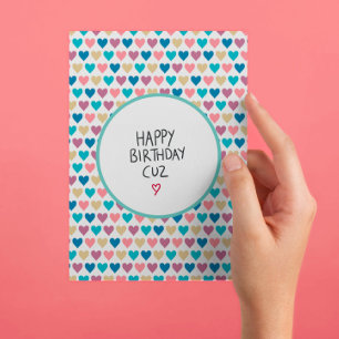 Grattis på födelsedagen Cousin Vykort