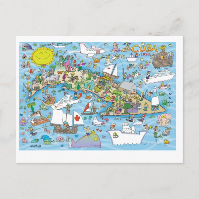 Grattis på födelsedagen Cuban Vykort (Framsida)