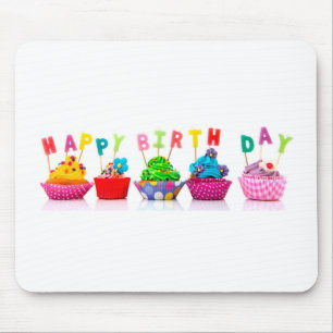 Grattis på födelsedagen Cupcakes Musmatta