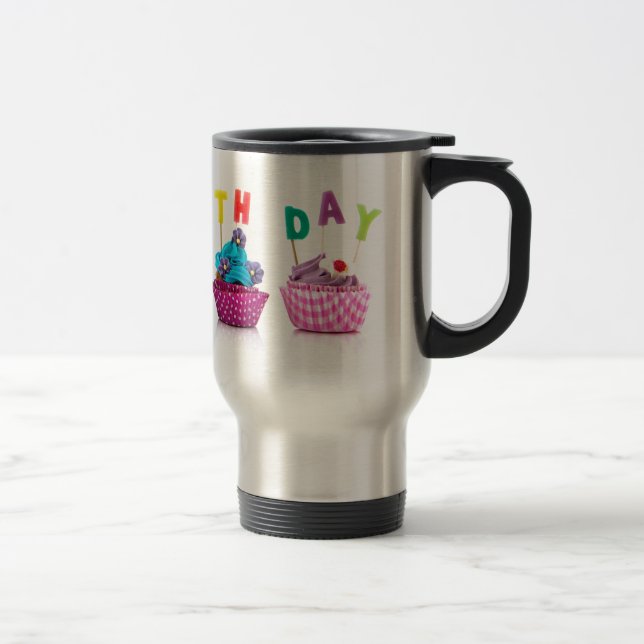 Grattis på födelsedagen Cupcakes Resemugg (Höger)