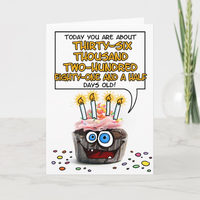 Grattis på födelsedagen Cupkaka - 99 år gammal Kort (Framsida)