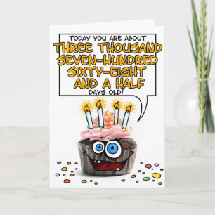 Grattis på födelsedagen Cupkaka - tio år gammal Kort